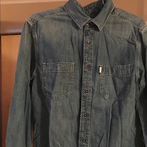 Toms Denim Button-down Long Sleeve